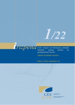 1/22 Irizpena, urtarrilaren 14koa, EAEn Aseguru eta berraseguru pribatuak banatzeko jarduera antolatu eta gainbegiratzeari buruzko Dekretu Proiektuari buruzkoa